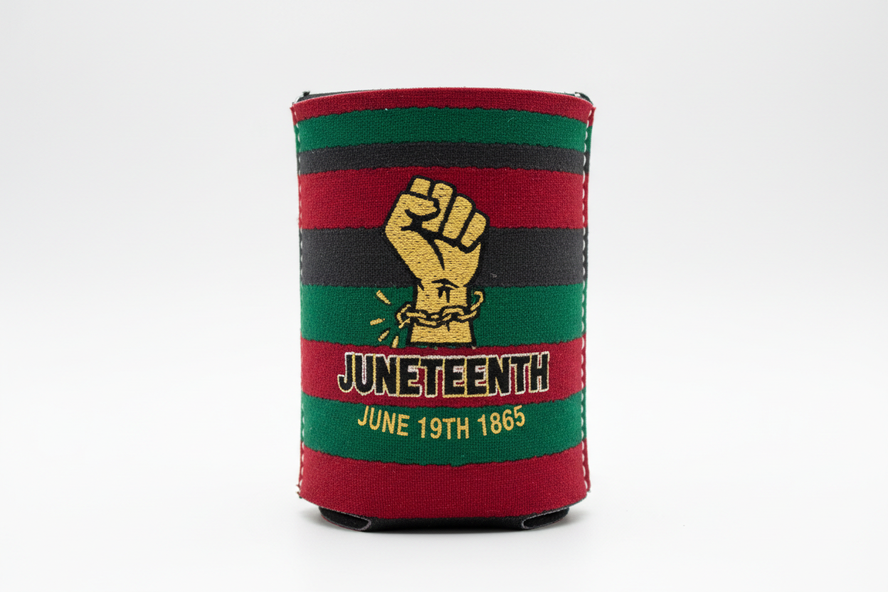 Custom Juneteenth Koozie