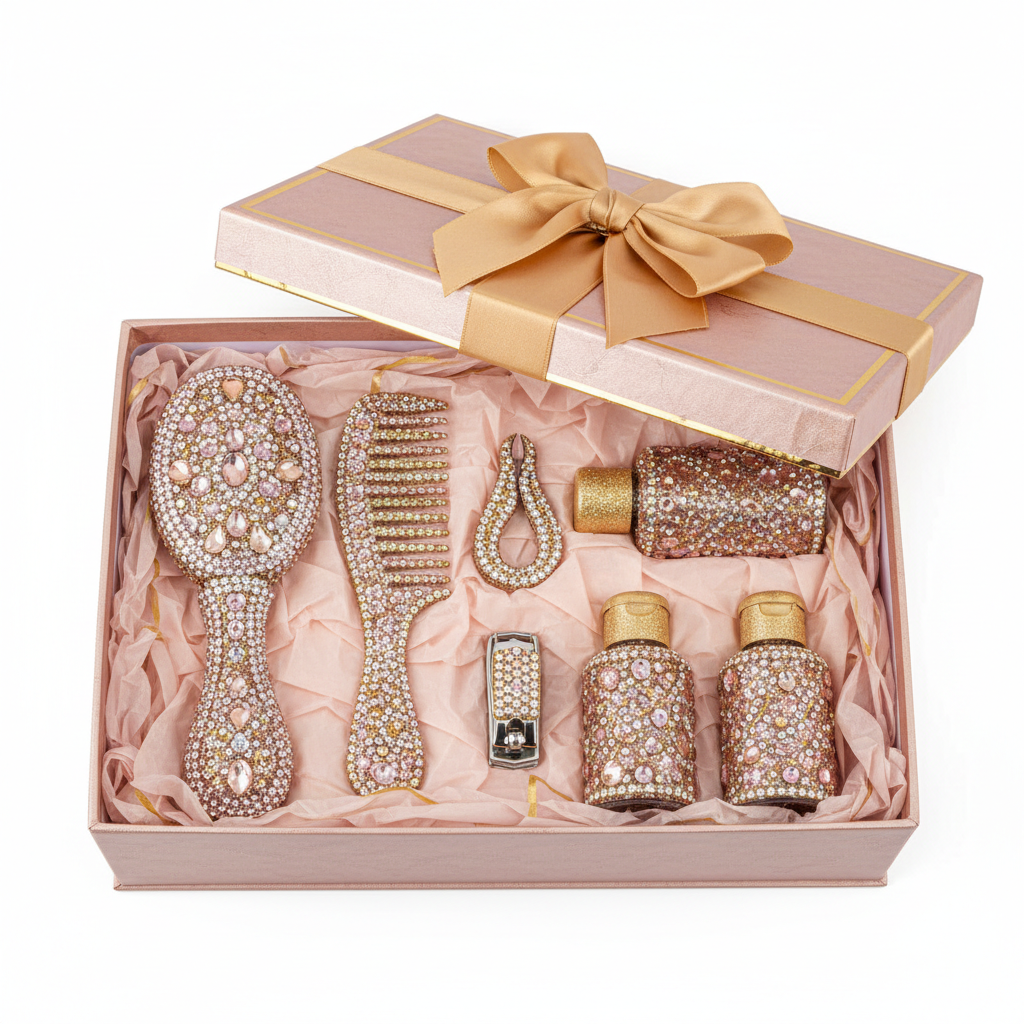 Custom Bedazzled Baby Hygiene Set