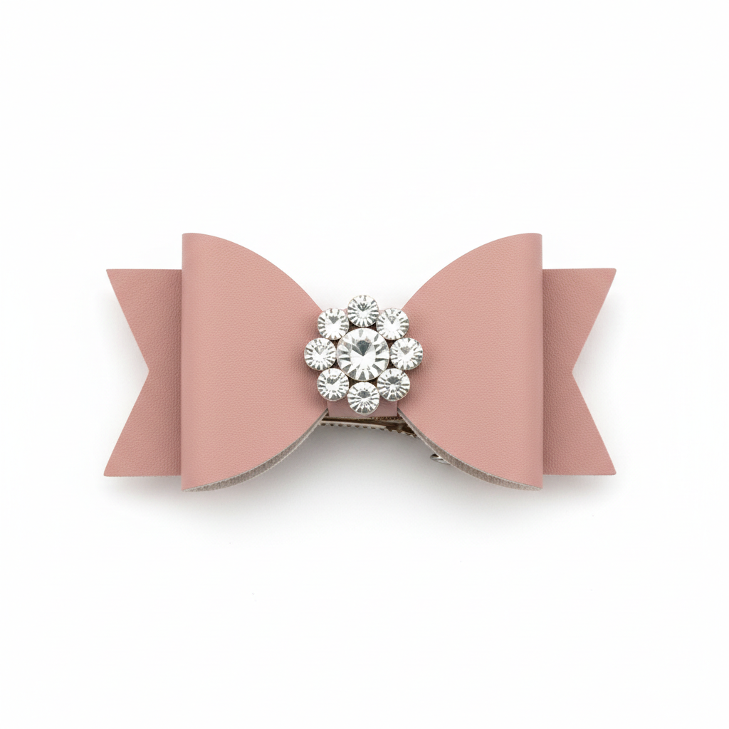 Faux Leather Bow