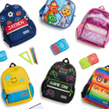 Personalized custom kids backpacks in multiple themes and colors