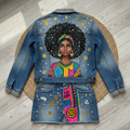 Afro Barbie Denim Skirt Set