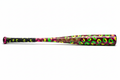 Custom Baseball Bat - Kennedy neon leopard