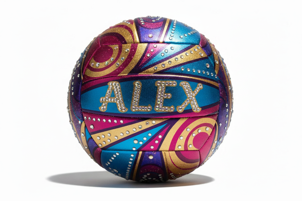 Custom Volleyball - Alex blue
